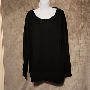 IDEOLOGY Women's Crossover-Hem Top black